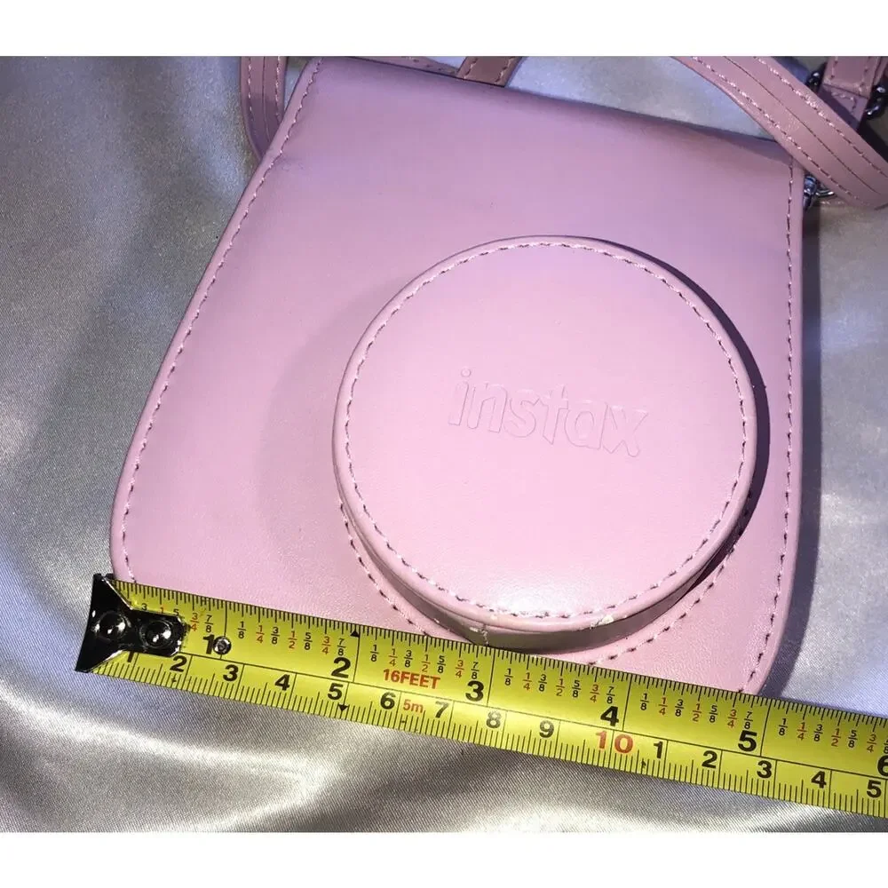 Instax Camera Case Bag Pink Adjustable Strap